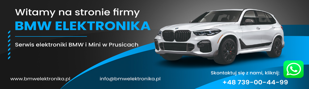 BMW ELEKTRONIKA Prusice - Doposażenie, kodowanie, diagnostyka, naprawa, immo, aktualizacje sterowników, aktywacje funkcji dodatkowych i dużo więcej.
